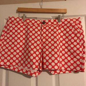 Old Navy Orange Polka Dot 3” Shorts